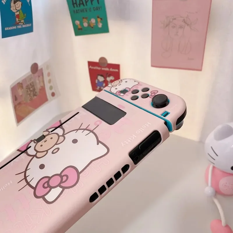 Sanrio Hello Kitty Soft TPU Protective Cover Suitable for Nintendo Switch NS Controller Protective Back Cover