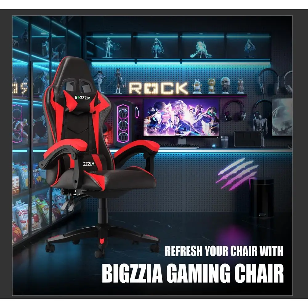 Gaming Chair, Computer Game Chair with Lumbar Support, Comortable Video Game Chairs or Adults Kids, Racing Style Gamer Chair wit view 3