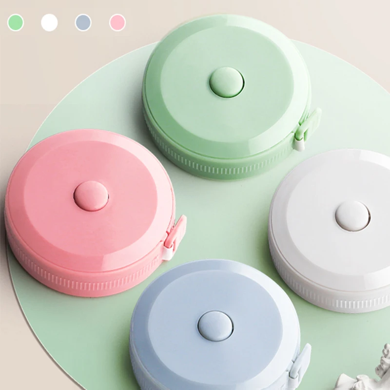 1.5Meter /2 Meter Soft Tape Measure Scale Body Sewing Flexible Tailor Ruler Centimeter Inch Portable Retractable Self-Lock Measu