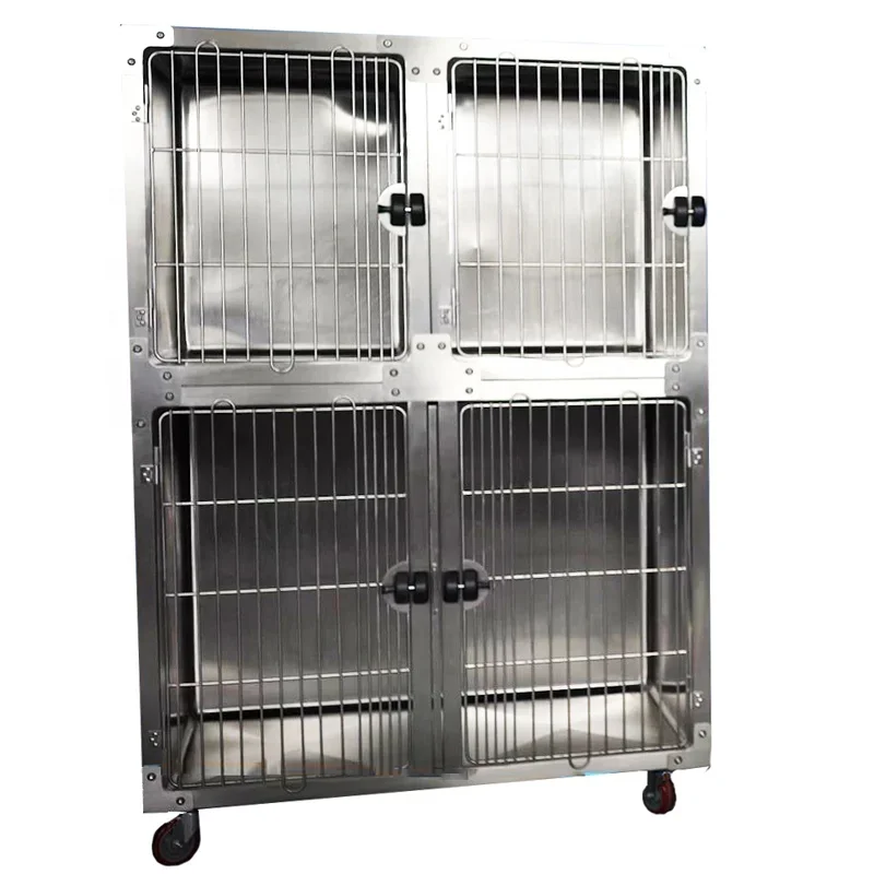 dog cage Low noise Modular disassembly stainless steel dog cage Movable Internal fillet clean convenient dog cage 2023 factory