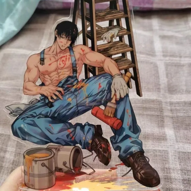 Toji fushiguro figuras acrílicas suporte modelo jujutsu kaisen placa decoração de mesa em pé crianças amigos coleção ornamento gfits brinquedos