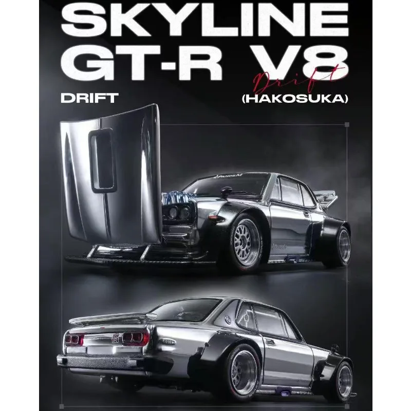البوب سباق 1:64 أفق GT-R V8 الانجراف بانديم GR يارس InWeibo معرض محدود سبيكة دييكاست نموذج سيارة هدية جمع