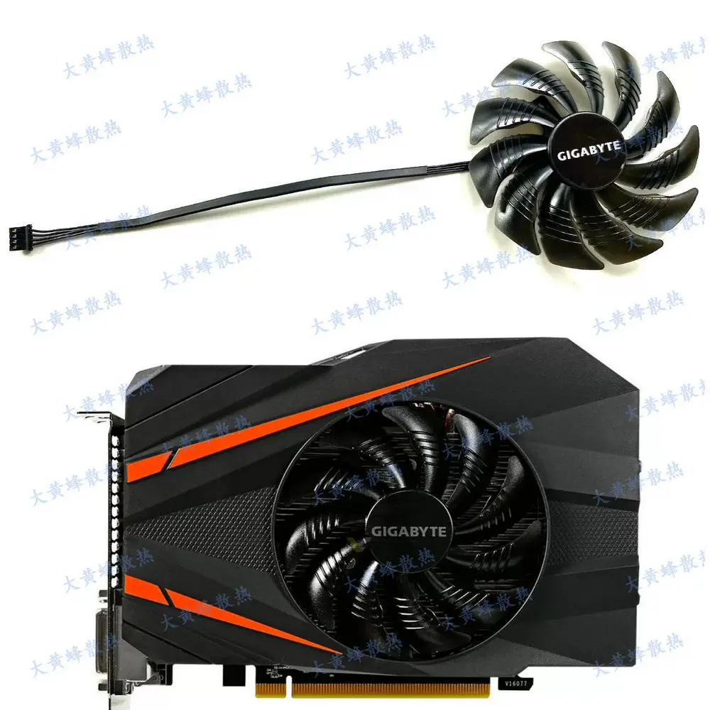 New Cooling Fan for GIGABYTE GTX1060 GTX1070 GTX1080 GTX1050ti MINI Graphics Video Card PLD09210S12HH T129215SU 4Lines