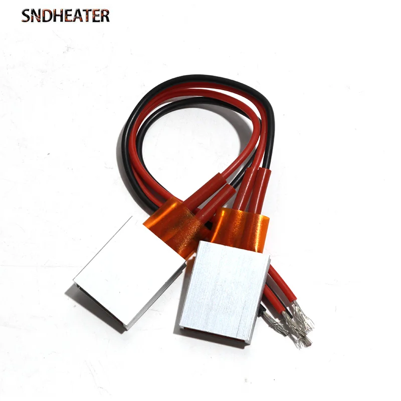 SNDHEATER 2PCS 25x20x5mm 220V PTC Heater Plate Aluminum Consistant Temperature 70C-270C Degrees For Surface Heating