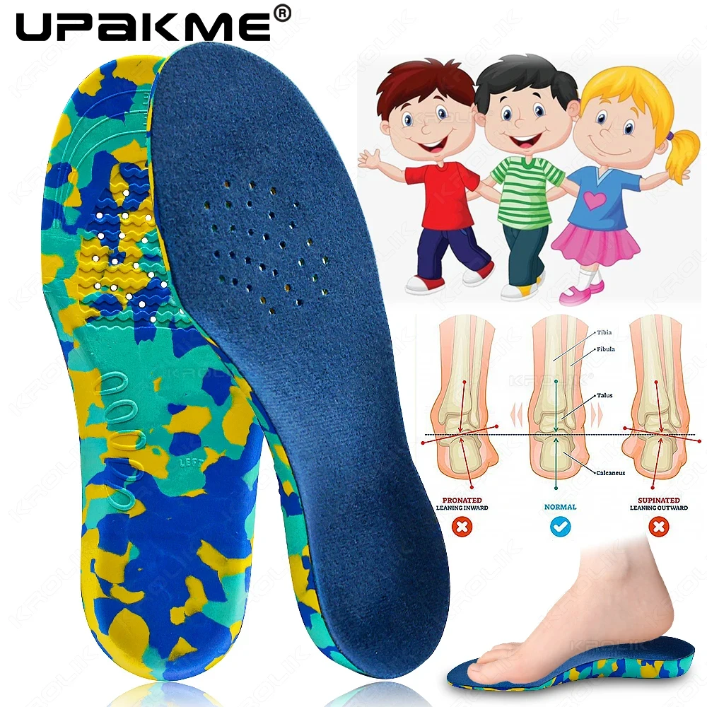 Kids Flat Orthotics Correction Insoles Care Tool for Kid  Foot Arch Support Orthopedic Children Insole Soles Sport Shoes Cushion