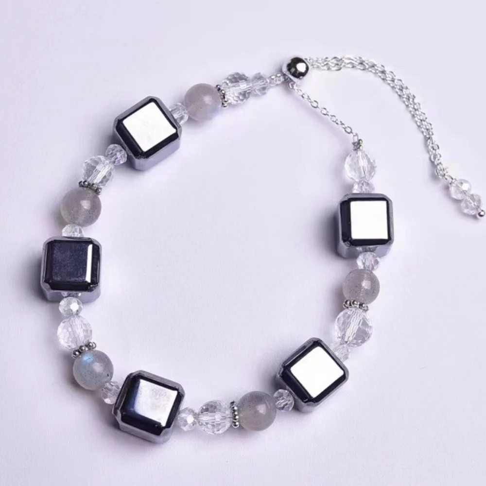 terahertz cube bracelets fortune luck crystal home decoration spiritual healing crystal