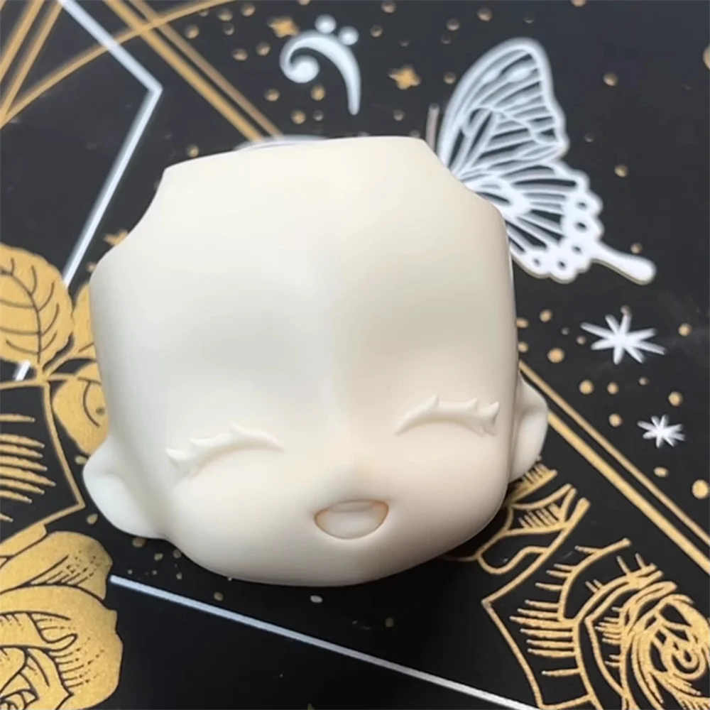 Original Handmade OB11 Blank Face Shell White Skin Alternate Eyelash Face Expression Cosplay Gift