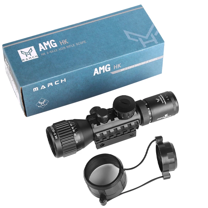 Tactische HK 3-9X32AOIR Jacht Scope Rood Groen Crosshair Verlichte Optiek 25.4mm Buis Richtkijker Past 11/20mm Rail Mount