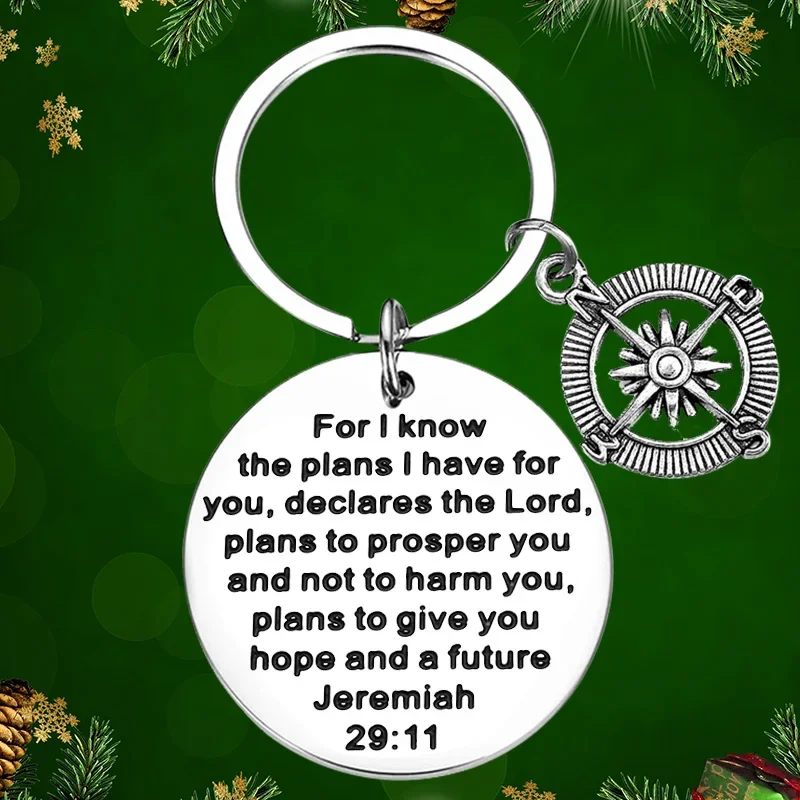 

Religious Inspirational Keychain Pendant Christian Graduation 2023 Daughter Son Friends Bible Verse Jeremiah 29:11 Key Chain