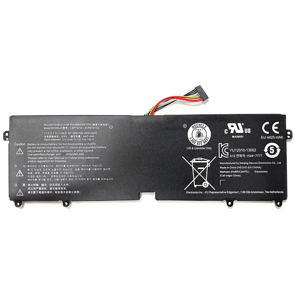 7XINbox LBG722VH LBP7221E LBM722YE 34.61Wh 4495mAh Laptop Battery For LG Gram 13Z940 13Z970 14Z950 15Z960 15Z975 Series