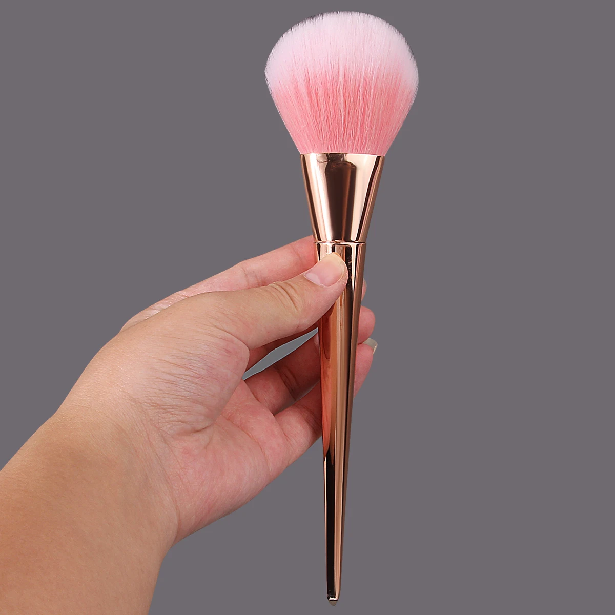 Brocha grande para polvo de uñas de mango largo, brocha para quitar el polvo, brocha para colorete de maquillaje, herramientas especiales para salones de uñas, brocha suelta esponjosa