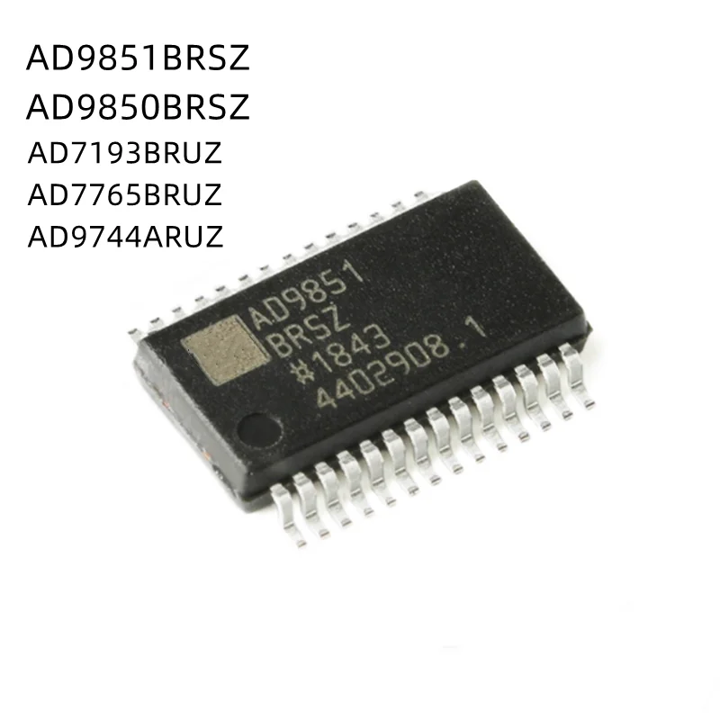 1Pcs/Lot AD9851 AD9851BRSZ AD9850 AD9850BRSZ AD7193BRUZ AD7193 AD7765BRUZ AD7765 AD9744ARUZ AD9744 SSOP28 New Original Chip