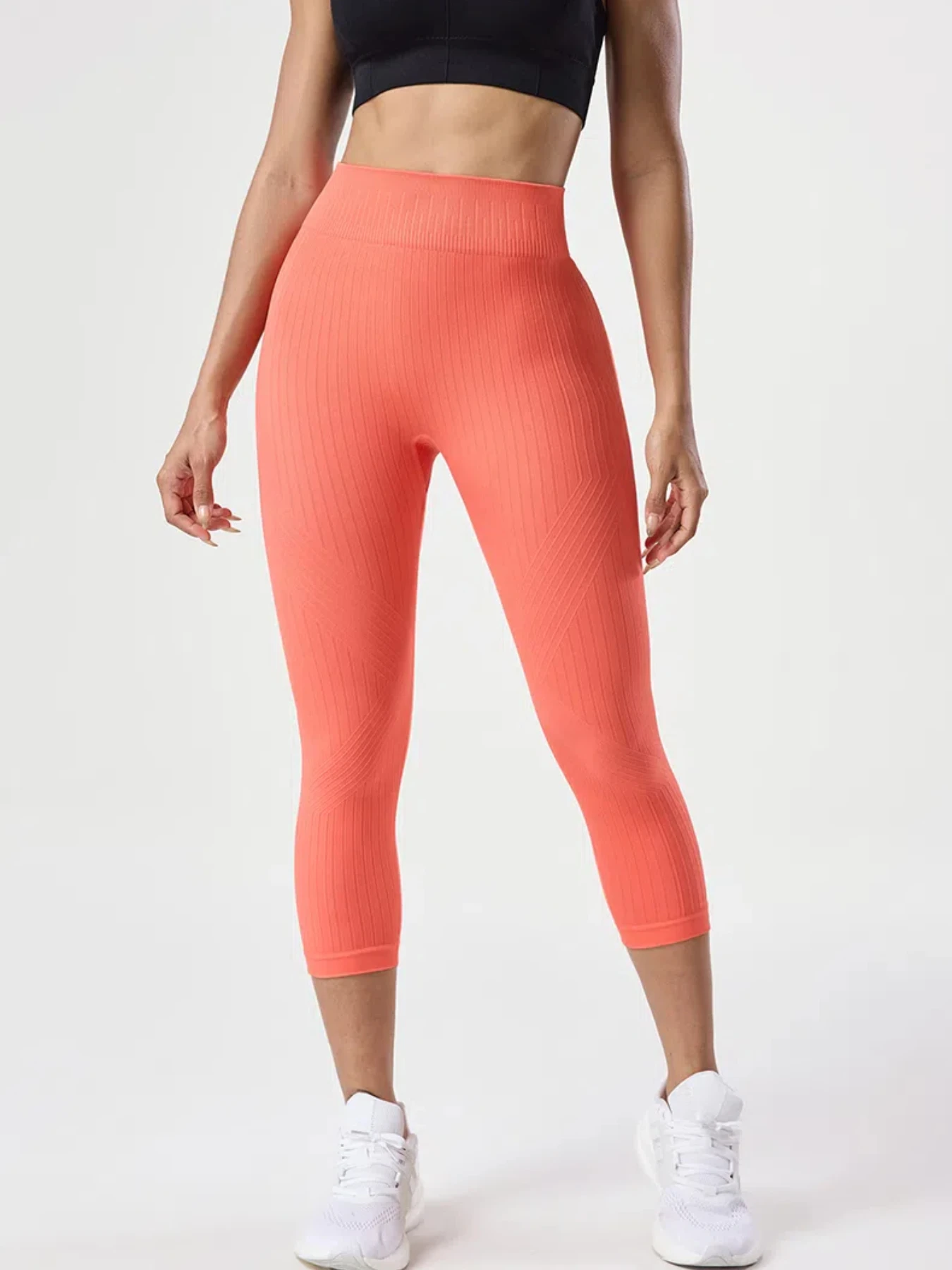 ハイウエストリブヨガレギンス、ヒップアップストレッチスリムフ - Pilates Yoga Legging のレビューと価格