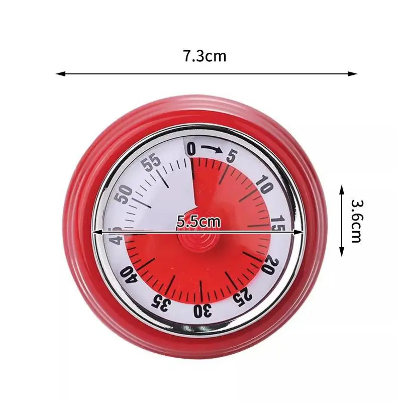 New Mechanical Kitchen Timer Cooking Time Reminder Visible Time Manager Countdown Alarm Magnetic Type Reminder Countdown Time