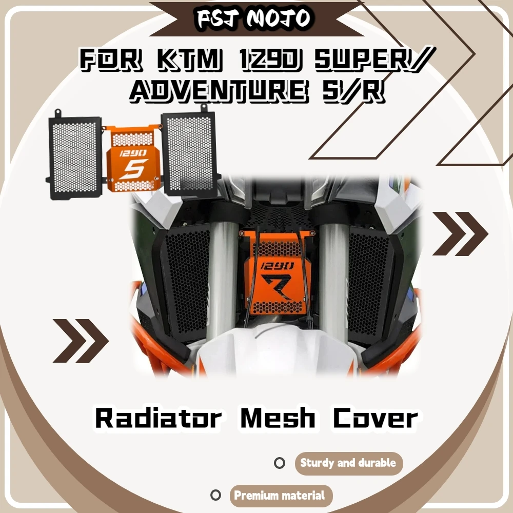 For KTM 1290 Super ADV S/R Dedicated Radiator Shield Block Flying Stones Protect Cooling Fin Riding Parts
