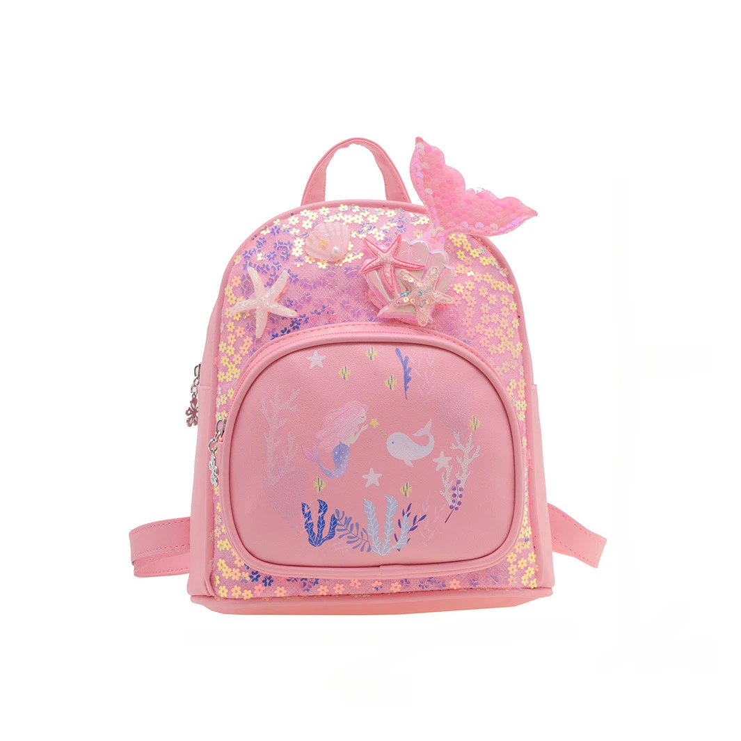 

Personalized Embroidered Toddler Backpack Cute Kindergarten Backpacks Little Kid Preschool Bookbag Cute Mermaid Sequin Backpack