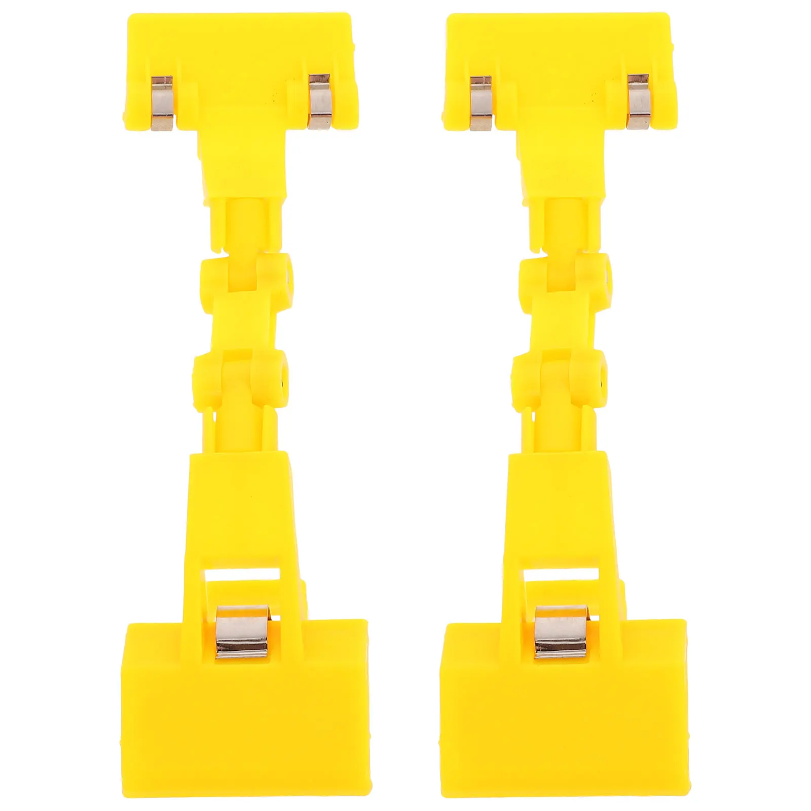 2Pcs Double Head Plastic Picture Clips Sturdy Turnable Photo Holders for Sketching Drawing Painting Random Color Multifunctional