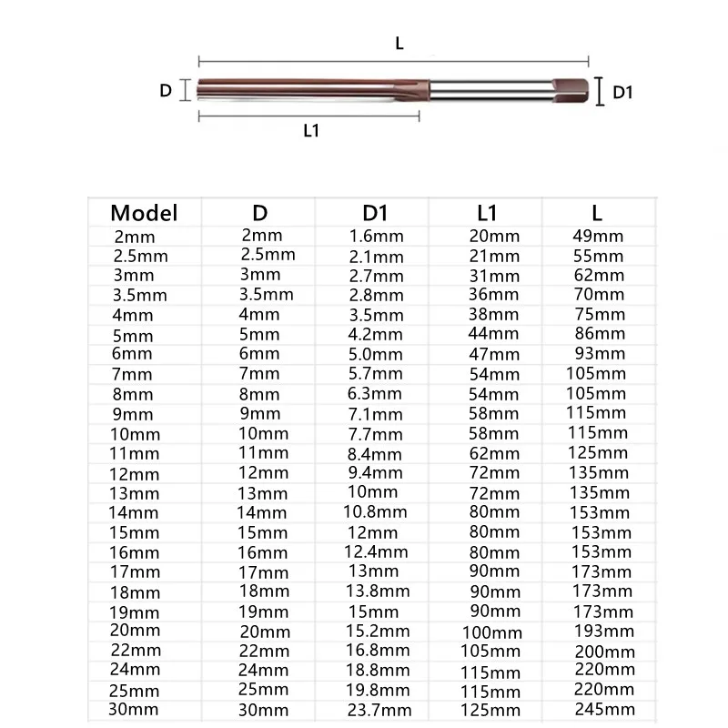 H7 manual straight slot reamer 2-30mm, 9Sicr manual square shank reamer, manual reaming and precision cutting milling cutter