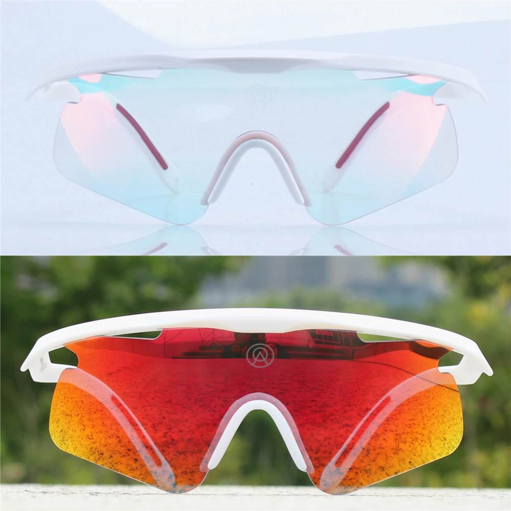 Alba photochromic Cycling Glasses Eyewear Men women Sports Goggles Road Mtb Mountain Bike bicycle Sunglasses Auto Change color