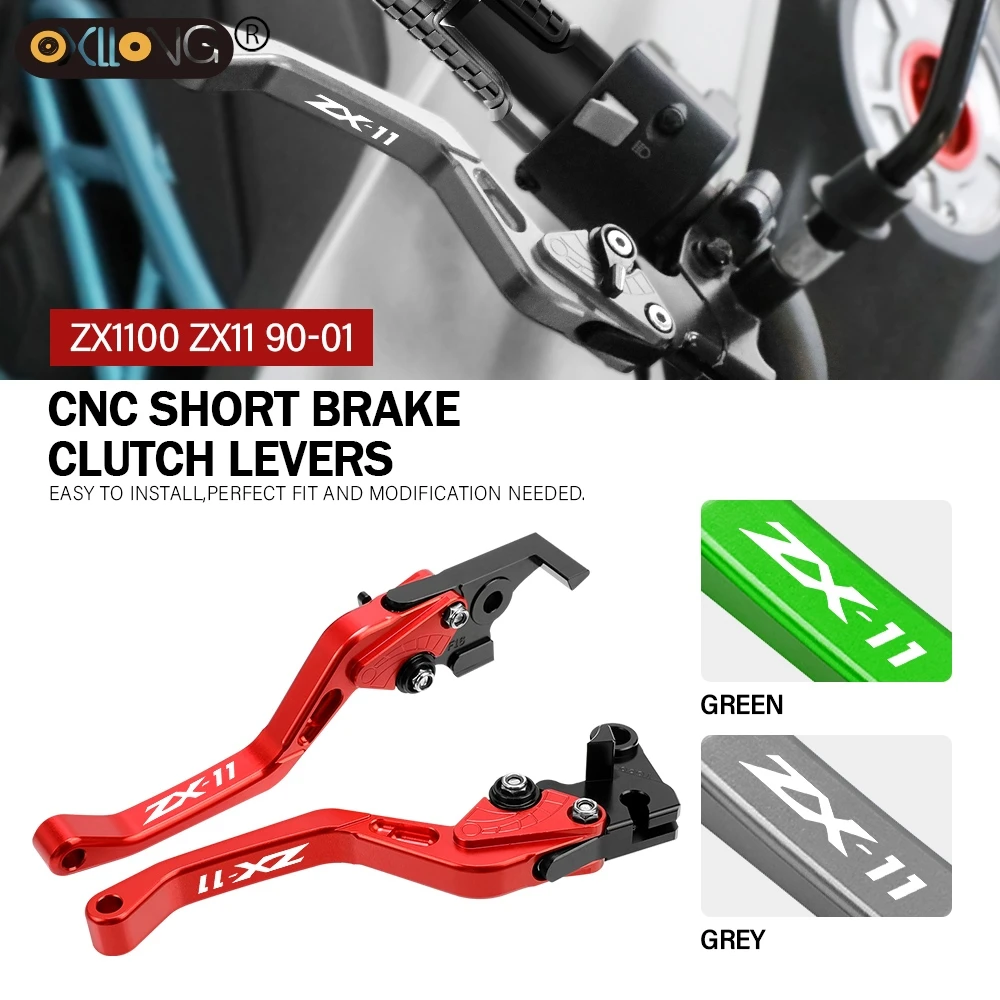 

CNC Motorcycle Short Brake Clutch Levers Accessories For Kawasaki ZX11 ZX-11 1990 1991 1992 1993 1994 1995 1996 1997 1998 - 2001