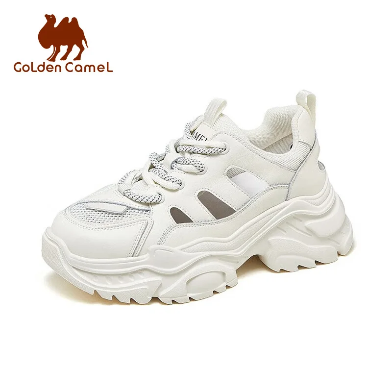 

GOLDEN CAMEL Women's Sports Shoes Walking Fashion Sneakers Thick Sole Comfortable Casual Ladies Shoes for Women 2023 Summer New