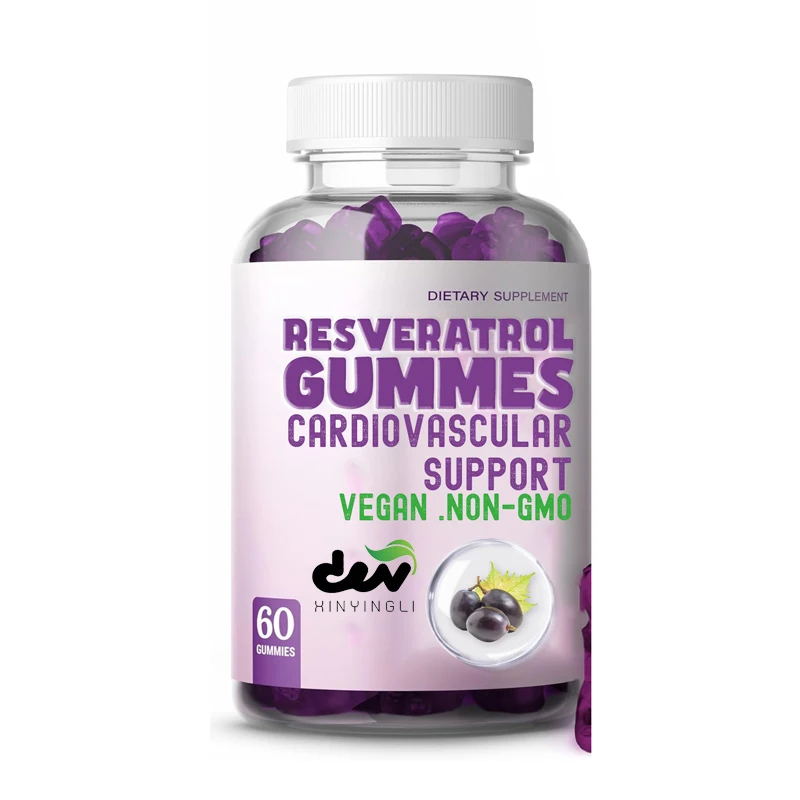 Resveratrol Gummies 1000mg - Trans Resveratrol Antioxidant, Immune Support Supplement, Non GMO Antioxidant Gummies