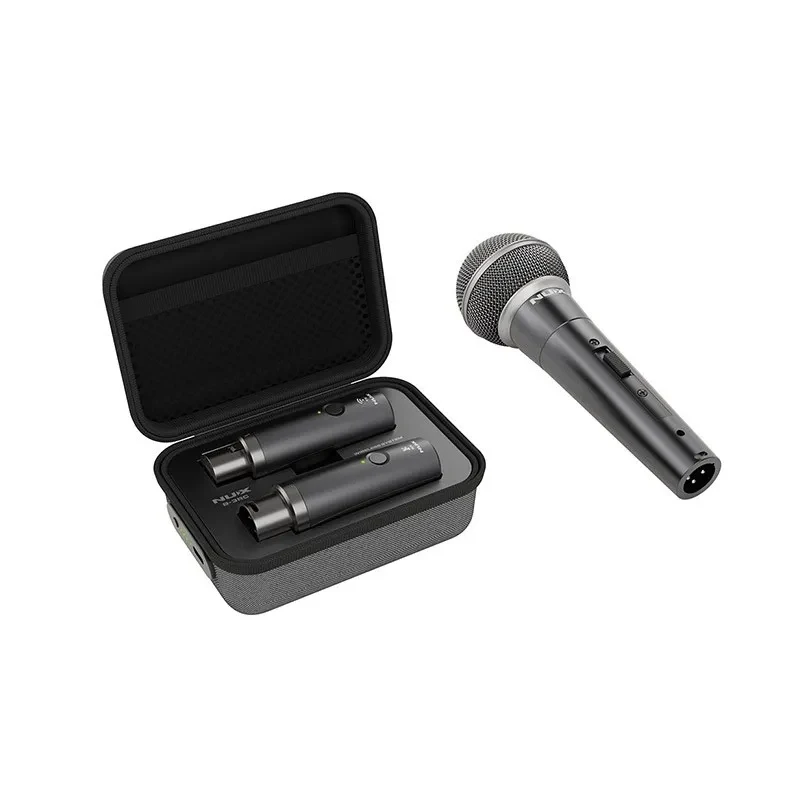NEW NUX B-4RC 2.4GHz Wireless Mic System 24bit 44.1kHz 30m Range 3.5H Battery for Dynamic Microphone Live Stage