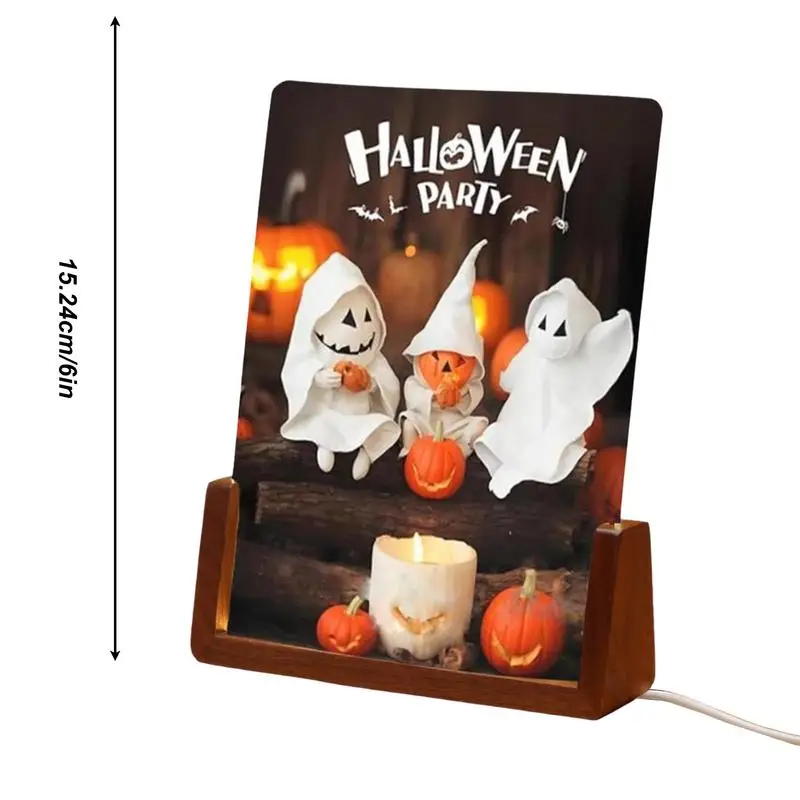 Ghost Campfire Nightlight Ghost Campfire 2024 New Halloween Night Light Halloween Indoor Decorations Flickering Night Light For