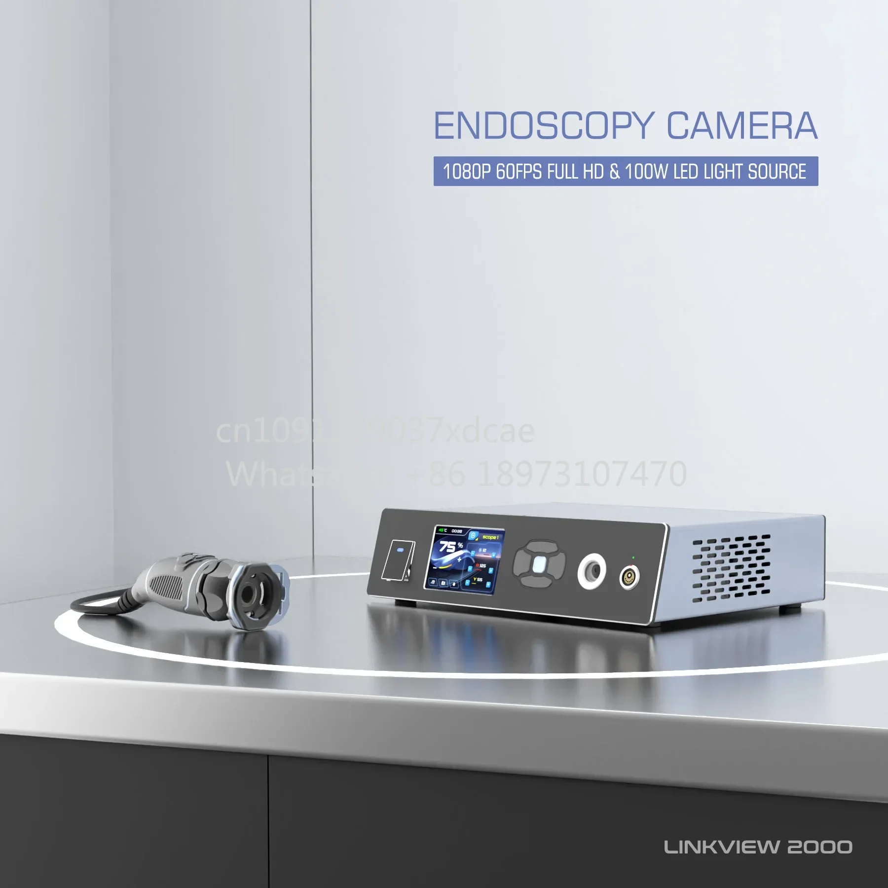 2026 NEW . Endoscope Camera System，Professional 1080P 60FPS With 100W LED Light For ENT Clinic, Veterinary Surgery