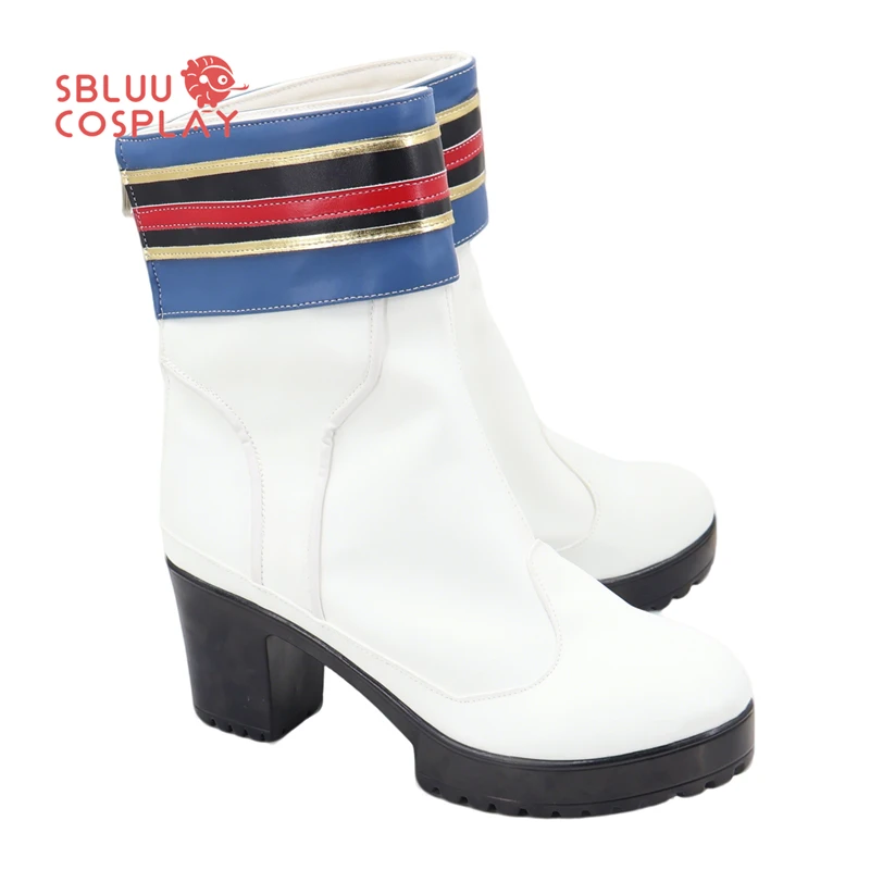 SBluuCosplay Honkai Impact 3 Theresa Apocalypse Cosplay Shoes White Custom Made Boots