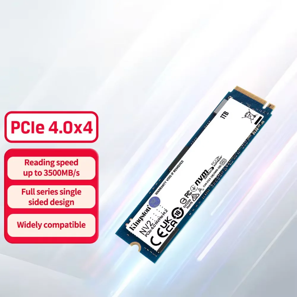 Imagem -02 - Kingston Ssd 1tb m2 Nvme Pcie 250gb 500gb 1tb 2tb Disco Rígido de Estado Sólido m2 Ssd para Laptop Desktop e Computadores de Alto Desempenho Ps5