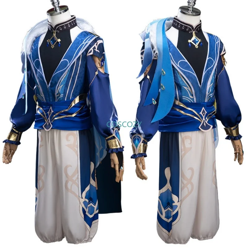 Genshin Impact Kaeya Cosplay Costume Wig New Skin Sailwind Shadow Clothes Kaeya Uniforms Braid Eye-patch Game Outfits for Men