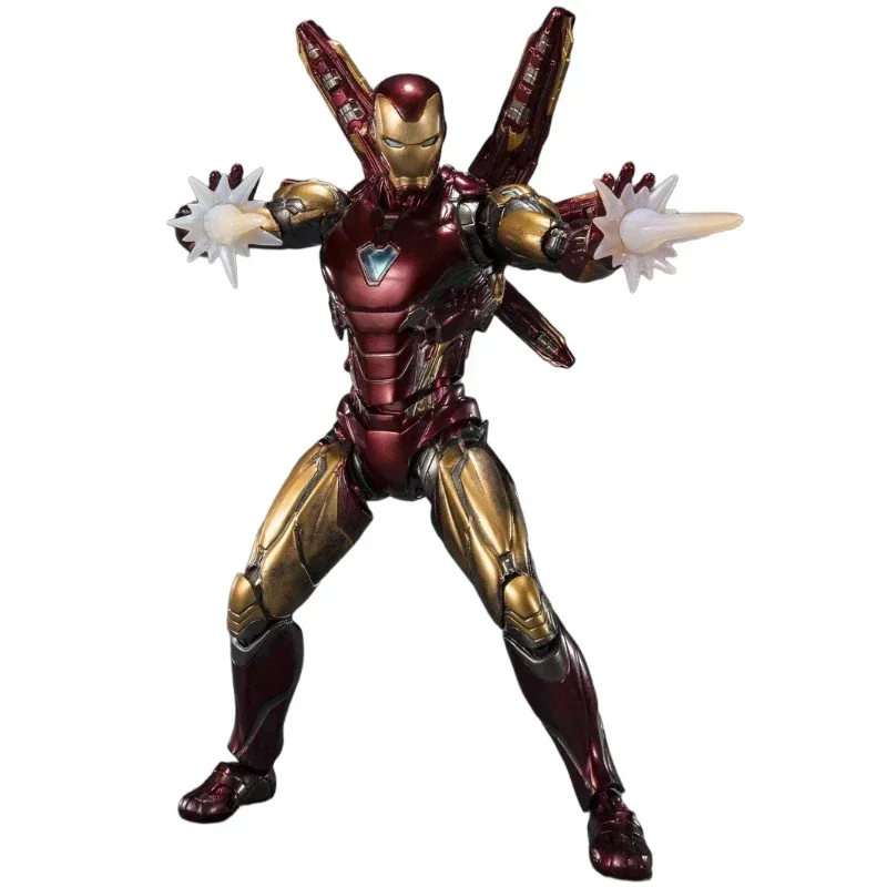 In Stock Original Bandai SHF Infinity Legend Iron Man MK85 Action Figure Animation Toys Gifts Model Collector Anime Hobby