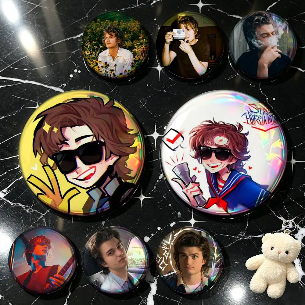 J-Joe S-Steve K-Keery  25mm 32mm 44mm 58mm Anime Badges Brooches DIY Pins Decorations Birthday Gifts