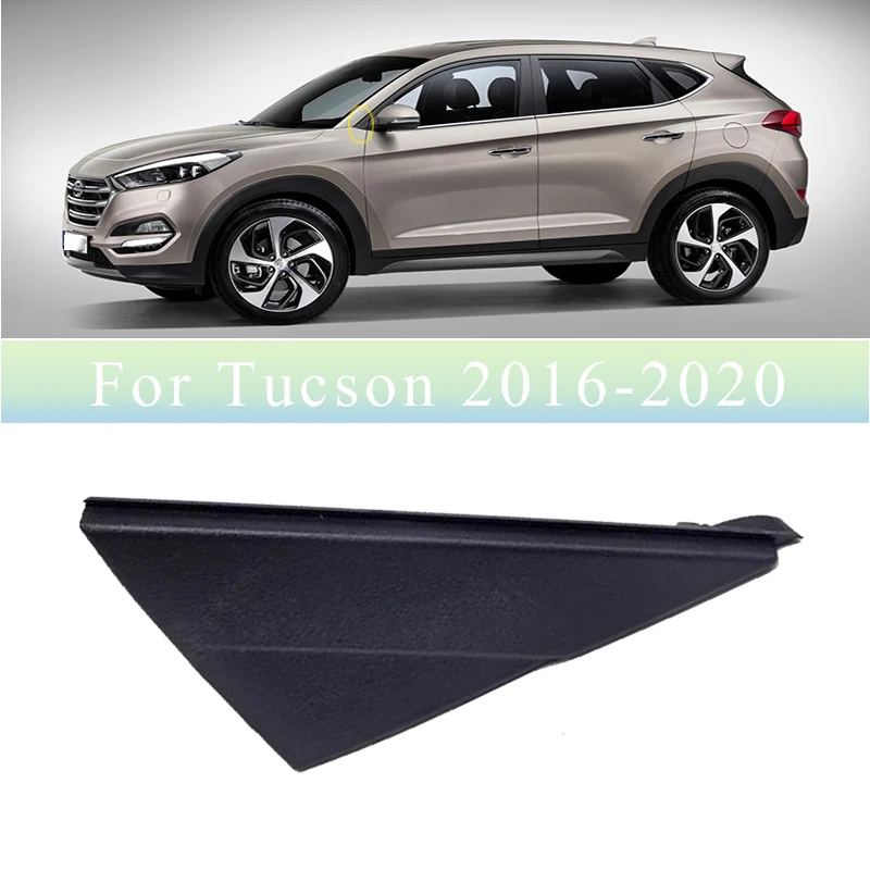 

For Hyundai Tucson 2016-2020 Pair Door Mirror Flag Cover Door Mirror Pillar Side Corner Car Front Triangle Trim