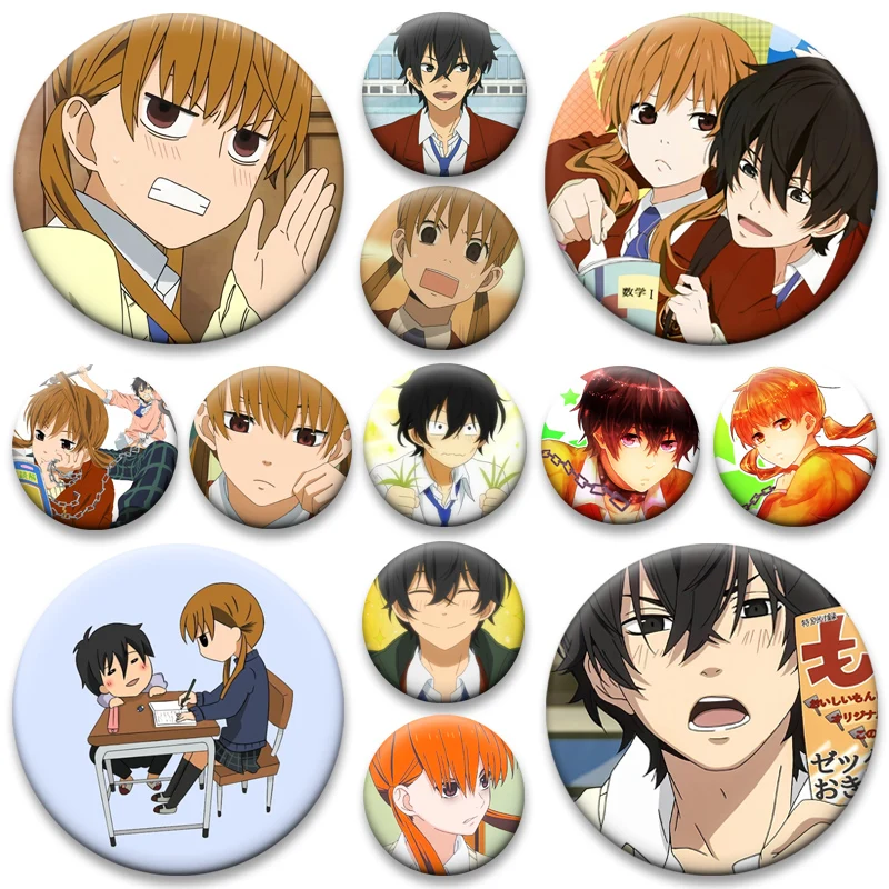 Pins de Anime Tonari No Kaibutsu Kun, Yoshida Haru, Mizutani Shizuku, Mitty, Insignias de Dibujos Animados, Broches de My Little Monster, Decoración para Bolsos, Regalos