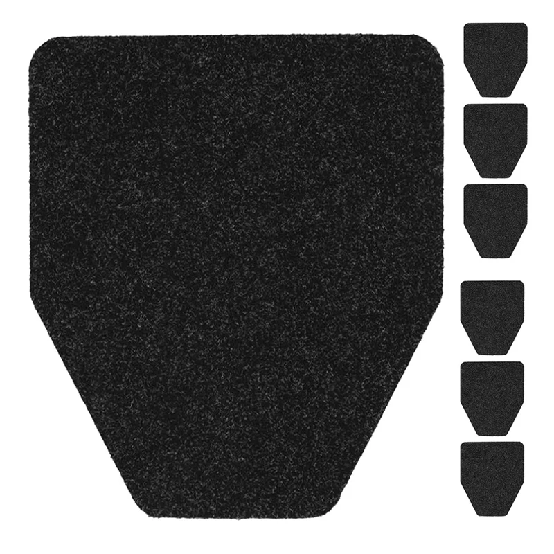 Urinal Mats 6 Pack Urinal Pads Urinal Floor Mats For Men Bathroom Commerical Disposable Non-Slip Rubber Backing Washable