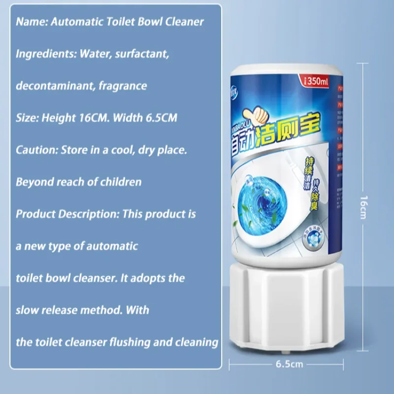 Toilet Bowl Cleaner Blue Bubble Automatic Odor Removal Toilet Automatic Cleaning Liquid Deodorization and Odor Removal  Bubble