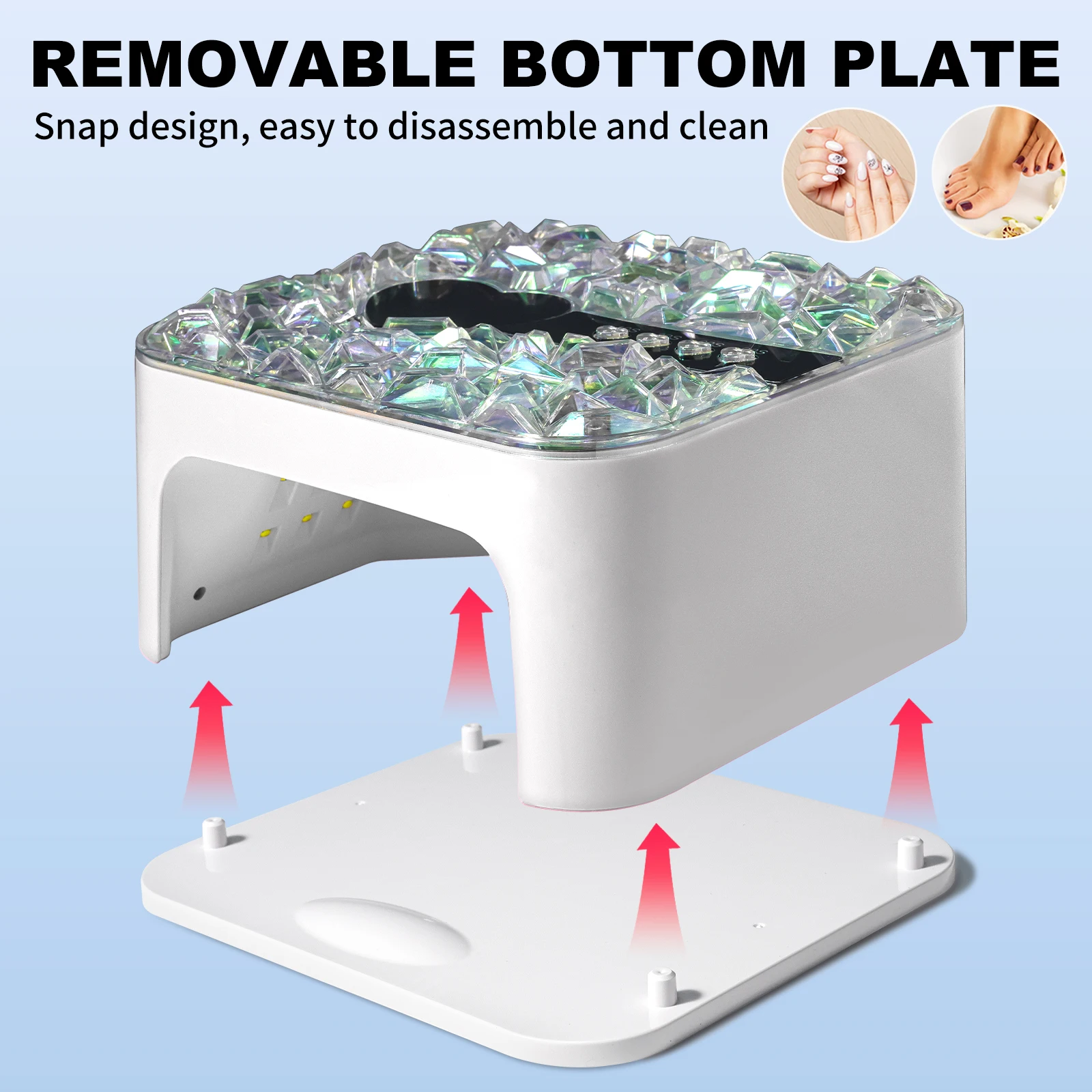 المهنية الأشعة فوق البنفسجية مسمار مصباح 45 LED مجفف طلاء الأظافر مع الموقت الاستشعار علاج سريع هلام طلاء الأظافر مصباح ليد لأدوات صالون الأظافر