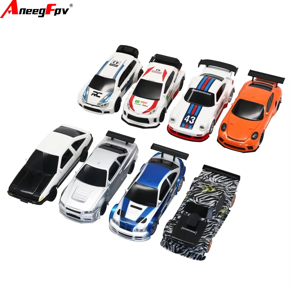 

RC Toys 1/43 Scale RC Drift Car with Gyro Upgraded Ver 2.4G Remote Control 4WD Radio Control Mini Race Car for Traffic Cones