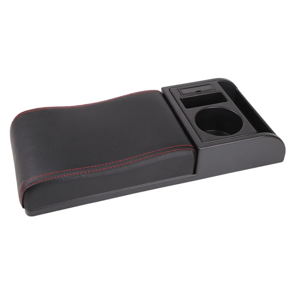 

With Cup Holder Car Armrest Box Extender Storage Box Multi-Functional Car Armrest Extender Elbow Support Heightening
