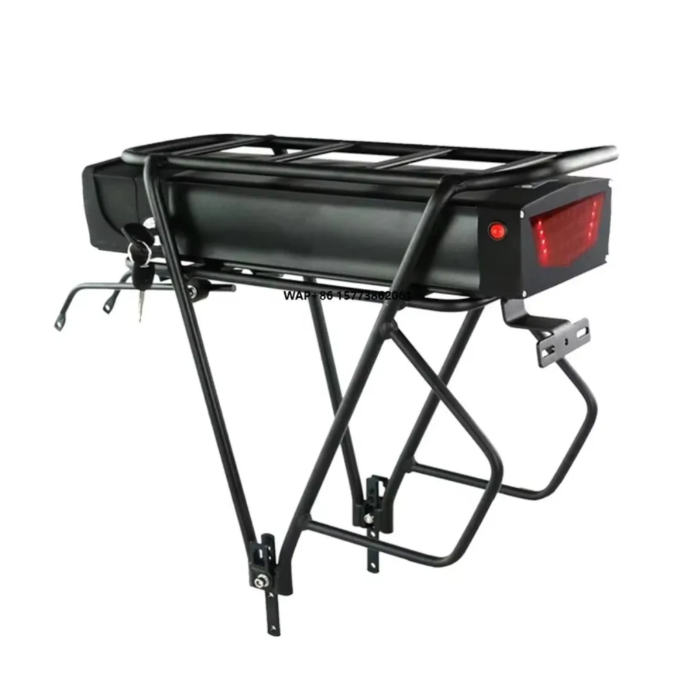 

Electric Bike Luggage Rack With 48v Lithium Battery 20ah Capacity for 1000w to 1500w Motor Power Bicycle