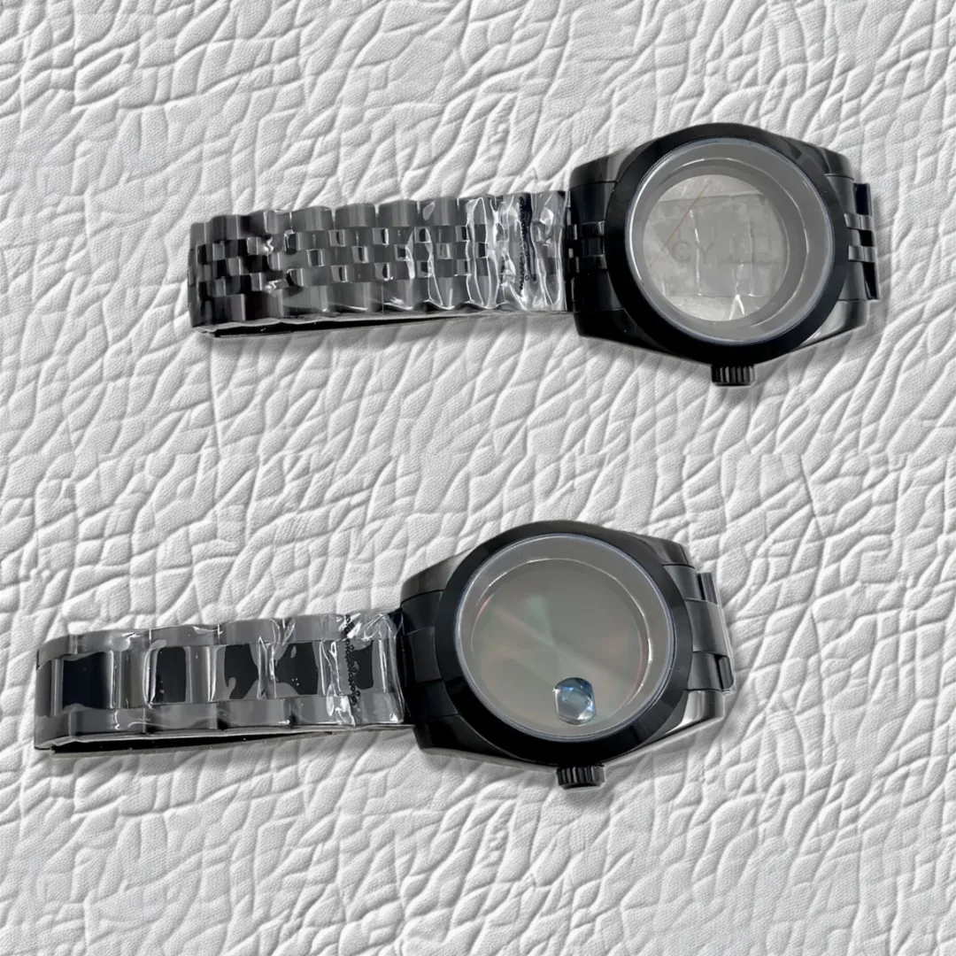 

Black NH35 Watch Case Bracelet Set for Datejust Nh35 Nh36 Nh34 Movement Sapphire Glass 36mm/39mm Case and Strap Parts