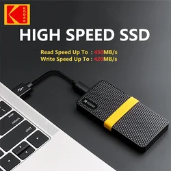 코닥 X200 휴대용 SSD 1TB 512G USB 3.1 C 타입 외장 드라이브 하드 디스크, 512GB 256GB 솔리드 스테이트 드라이브, PS4 노트북 맥북 PC용