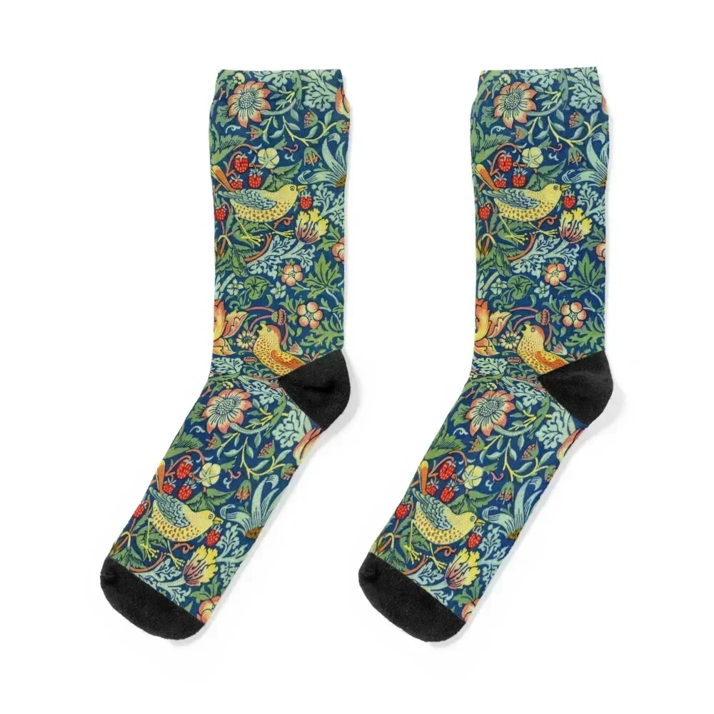 William Morris Strawberry Thief 4. Socks sports and leisure cute loose Socks Man Women's