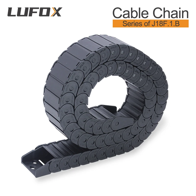 

High quality 1-meter cable drag chain fully enclosed and non openable series J18F.1. B 18*25 18*37