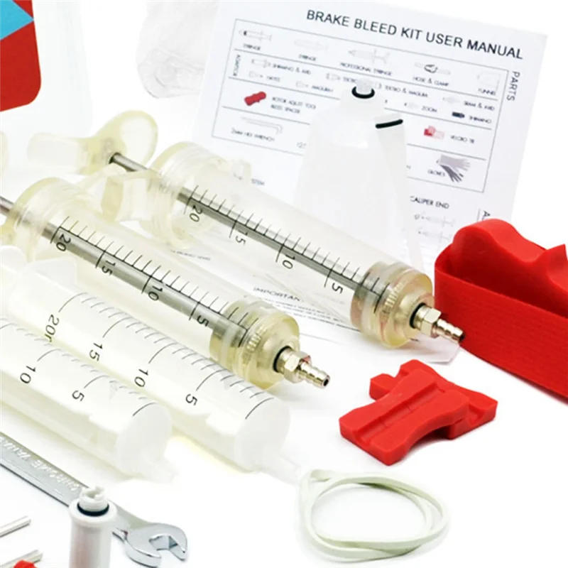 

ABHT-Bicycle Hydraulic Disc Brake Oil Bleed Kit For SRAM, SHIMANO, MAGURA,Essential MTB And Road Bike Brake Repair Tool