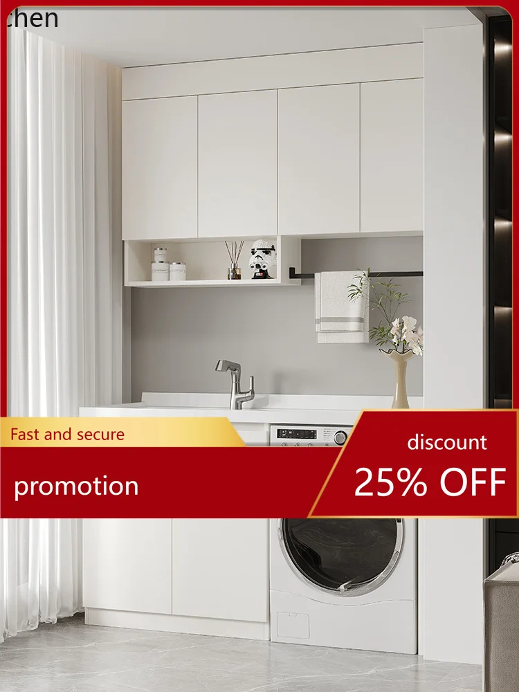 

Алюминиевый шкаф для стиральной машины HXL Honeycomb с интегрированной прачечной зоной и стиральной доской для балкона