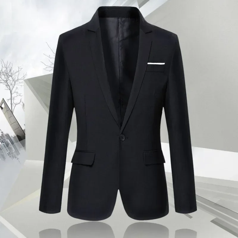 

SS5176-Men's Autumn New Loose Small Suit Korean Version of The Trend of British Style Leisure West Jacket