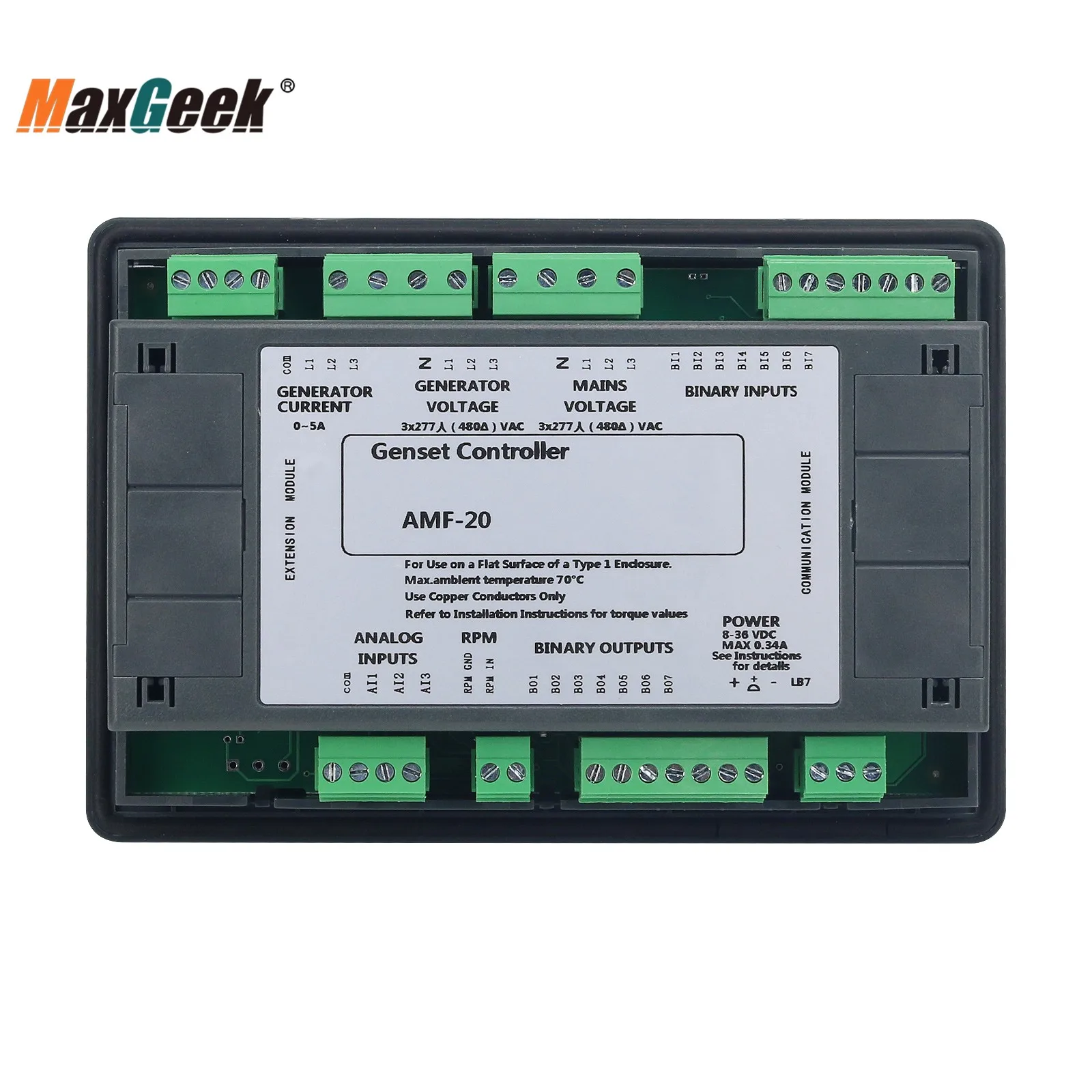 Maxgeek AMF20/AMF25 Genset Controller Generator Controller China Made Compatible with the Original One